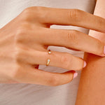 Stunning 0.06 CT Round Moissanite Stones Open Wedding Bands 7