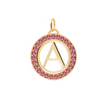 1.155 TCW Round Garnet Lab Made Diamond- July Birthstone Pendant 1