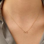 Round Cut Cubic Zirconia in 925 Sterling Silver Necklace 4