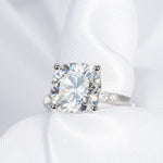 Stunning 4.50 CT Cushion Cut Moissanite Engagement Ring with Pave Design 3
