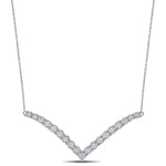 Round Cut Cubic Zirconia in 925 Sterling Silver Necklace 12