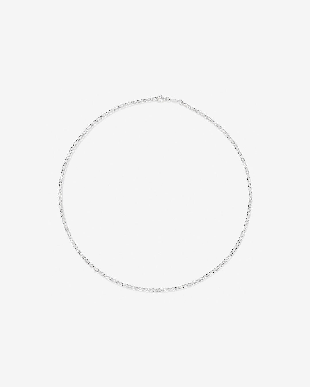 Round Cut Cubic Zirconia in 925 Sterling Silver Necklace 3