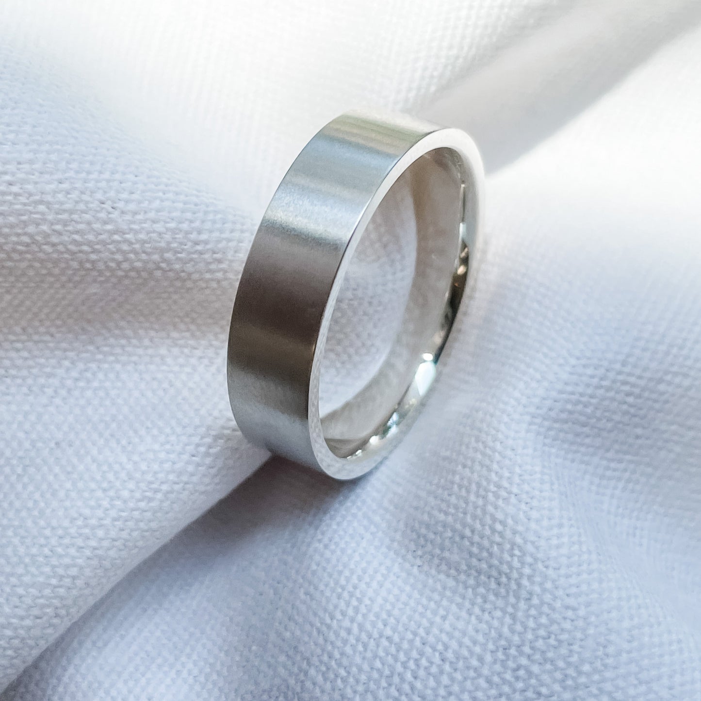 Stunning Men's Square Metal Wedding Bands 1