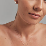 Round Cut Cubic Zirconia in 925 Sterling Silver Necklace 3