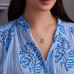 4.0 CT Emerald Peridot Lab Made Diamond- August Birthstone Necklace 4