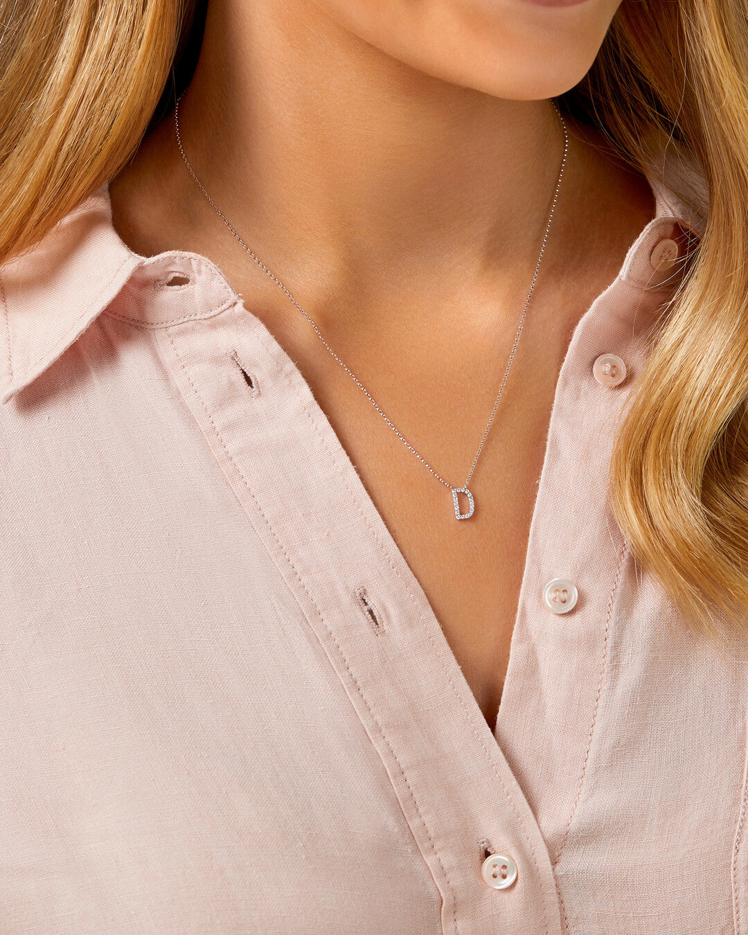 Round Cut Cubic Zirconia in 925 Sterling Silver Necklace 4