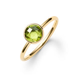 0.84 CT Round Peridot Lab Made Diamond-August Birthstone Engagement Ring 1