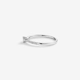 Stunning 0.25 CT Round Moissanite Engagement Ring in Pave Design 4