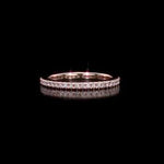 Round Cut Cubic Zirconia in 925 Sterling Silver Wedding Bands 7