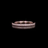 Round Cut Cubic Zirconia in 925 Sterling Silver Wedding Bands 7