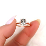Stunning 1.95 CT Oval Moissanite Engagement Ring with Three Stone Design 4