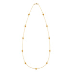 2.75 TCW Round Citrine Lab Made Diamond- November Birthstone Necklace 1