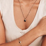 Round Cut Cubic Zirconia in 925 Sterling Silver Necklace 6