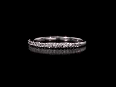Round Cut Cubic Zirconia in 925 Sterling Silver Wedding Bands 7