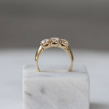 1.50 CT Round Three Stones CVD EF/VS Diamond Wedding Band 10