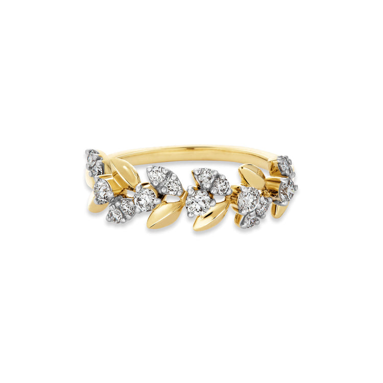 Stunning 0.52 TCW Round Moissanite Stones Half Eternity Wedding Band 1
