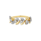 Stunning 0.52 TCW Round Moissanite Stones Half Eternity Wedding Band 8