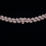 45 CT Round Moissanite Diamond Pave Silver Necklace For Him 4