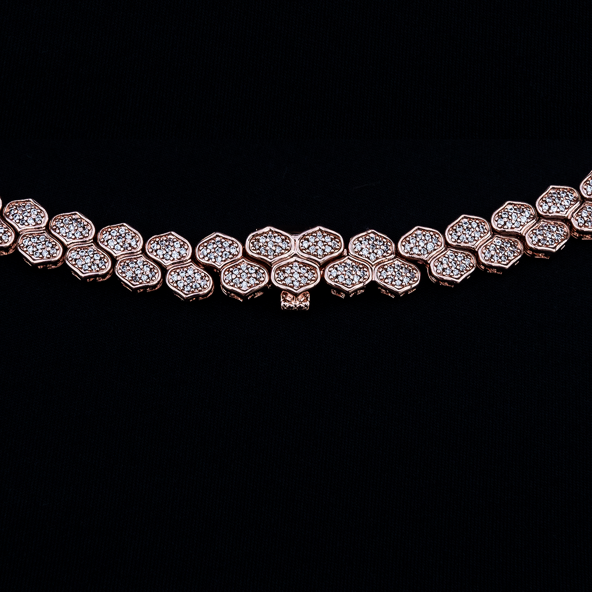 45 CT Round Moissanite Diamond Pave Silver Necklace For Him 4