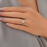 Stunning 2.0 CT Round Moissanite in Solitaire Engagement Ring 6