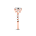 Stunning 3.0 CT Oval Moissanite Engagement Ring in Pave Design 3