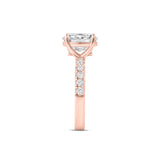 Stunning 3.0 CT Oval Moissanite Engagement Ring in Pave Design 3