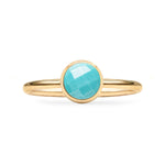 0.90 CT Round Topaz Lab Made Diamond-December Birthstone Engagement Ring 4
