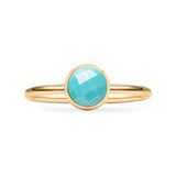 0.90 CT Round Topaz Lab Made Diamond-December Birthstone Engagement Ring 4