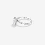 Stunning 1.78 CT Emerald Moissanite Engagement Ring with Pave & Halo Design 2