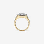 0.25 TCW Round Moissanite Men's Wedding Band in Solid Gold 3