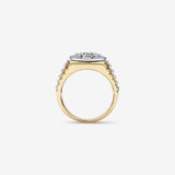 0.25 TCW Round Moissanite Men's Wedding Band in Solid Gold 3
