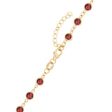 11.8 TCW Round Garnet Lab Made Diamond- January Birthstone Necklace 5