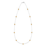 2.75 TCW Round Citrine Lab Made Diamond- November Birthstone Necklace 3