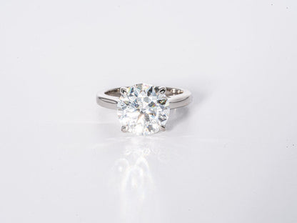 Stunning 2.25 CT Round Moissanite Engagement Ring with Hidden Halo Design 1