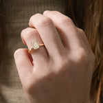 Stunning 1.0- 2.0 CT Emerald Moissanite Engagement Ring with Solitaire Design 6