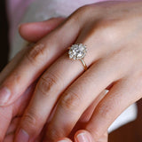 Stunning 0.5 - 1.5 CT Round Moissanite Engagement Ring With Halo Design 4