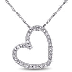 Round Cut Cubic Zirconia in 925 Sterling Silver Necklace 8