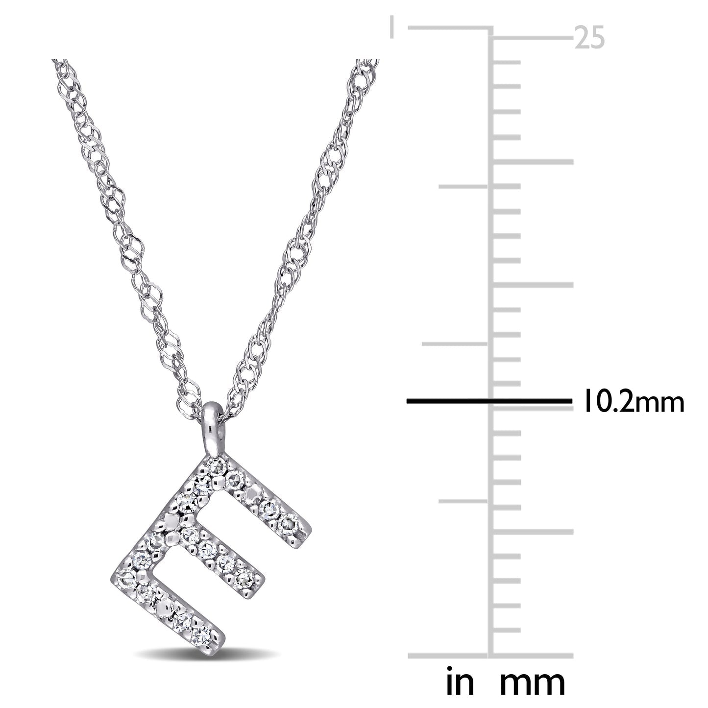 Round Cut Cubic Zirconia in 925 Sterling Silver Necklace 7