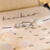 Stunning 4.0 CT Emerald Moissanite Engagement Ring with Solitaire Design 7
