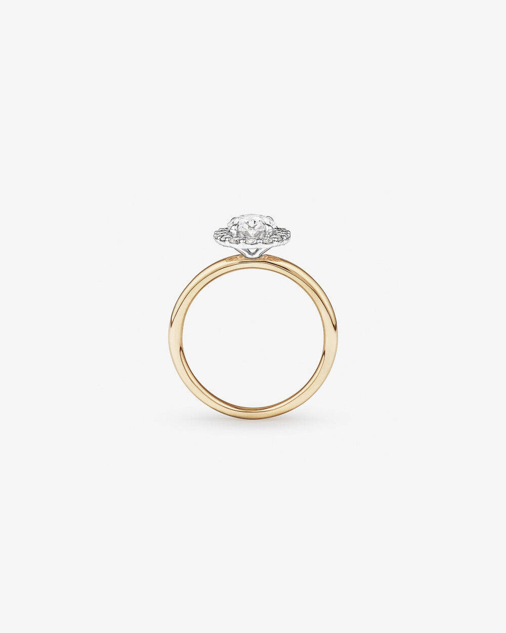 Stunning 1.5 CT Oval Moissanite Engagement Ring with Halo Design 2