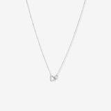 Round Cut Cubic Zirconia in 925 Sterling Silver Necklace 1