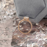 Stunning 3.0 CT Pear Moissanite Engagement Ring with Pave Design 6