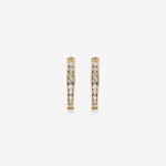 Round Cut Cubic Zirconia in 925 Sterling Silver Earrings 2