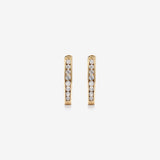 Round Cut Cubic Zirconia in 925 Sterling Silver Earrings 2