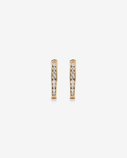 Round Cut Cubic Zirconia in 925 Sterling Silver Earrings 2