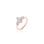 Stunning 2.0 CT Marquise Moissanite Engagement Ring with Three Stone Design 1