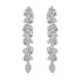 Round Cut Cubic Zirconia in 925 Sterling Silver Earrings 7