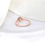 Stunning 0.50 CT Oval Moissanite Engagement Ring With Cluster Design 2