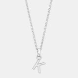 Round Cut Cubic Zirconia in 925 Sterling Silver Necklace 1