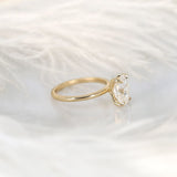 Stunning 2.5 CT Oval Moissanite Engagement Ring with Solitaire Design 2